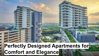 Perfectly Designed Apartments for Comfort and Elegance