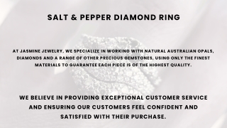 Salt & Pepper Diamond Ring