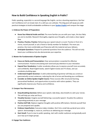 How to Build Confidence in Speaking English in Public_