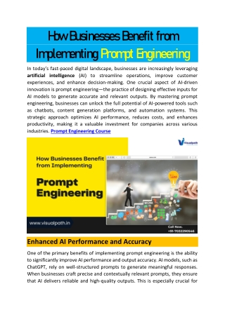 Prompt Engineering Course in Hyderabad | AI Prompt Course