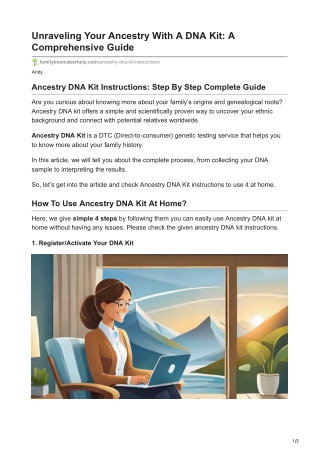 familytreemakerhelp.com-Unraveling Your Ancestry With A DNA Kit A Comprehensive Guide
