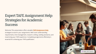 Expert TAFE Assignment Help Strategies for Academic Success