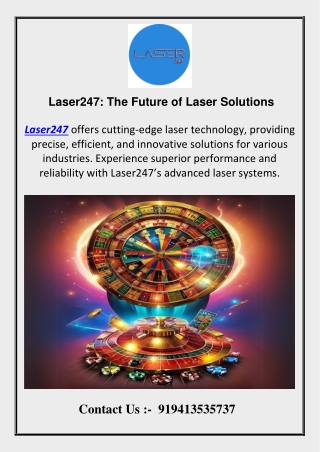 Laser247  The Future of Laser Solutions