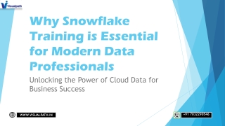 why snowflake training is essential for modern data professionals