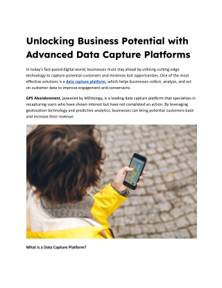 unlocking business potential with advanced data