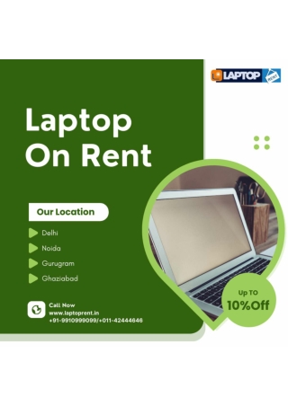 Laptop on rent in Noida! 9910999099
