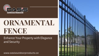 Ornamental Fence - Elegant, Durable, and Secure Steel Fencing Solutions