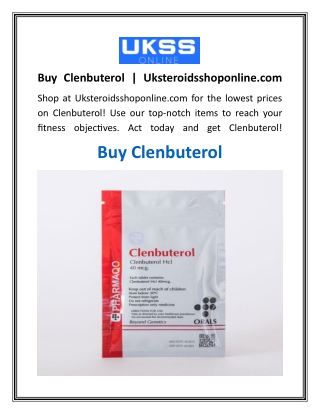 buy clenbuterol uksteroidsshoponline com