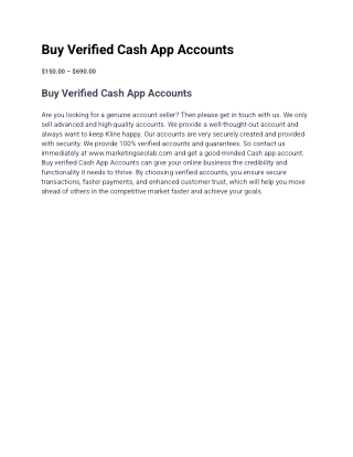 Buy Verified Cash App Accounts
