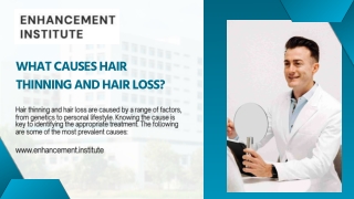 What Causes Hair Thinning and Hair Loss