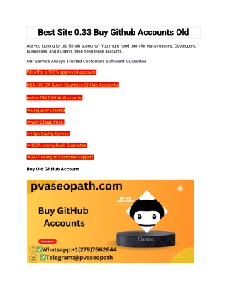 best site 0 33 buy github accounts old