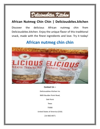 African Nutmeg Chin Chin  Deliciousbites.kitchen