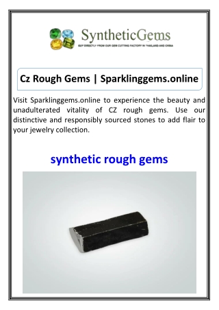 Cz Rough Gems Sparklinggems.online