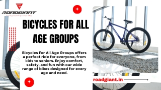 bicycles for all age groups
