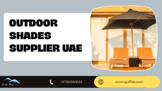 outdoor shades supplier uae PDF