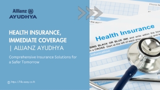 Health Insurance, Immediate Coverage | Allianz Ayudhya Thailand