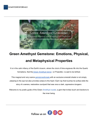 Green Amethyst Gemstone_ Emotions, Physical, and Metaphysical Properties.docx