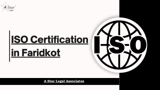 ISO Certification in Faridkot