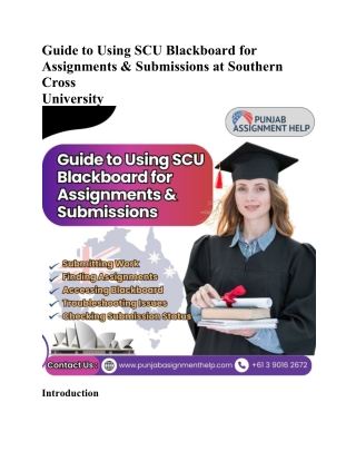 guide to using scu blackboard for assignments