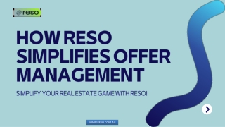 how reso simplifies offer management