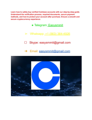 learn how to safely buy verified coinbase