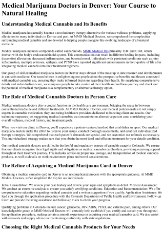 MMD Medical Doctors