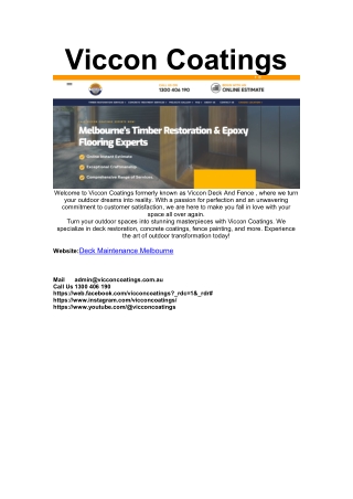 viccon coatings
