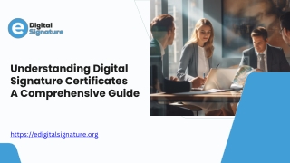 understanding digital signature certificates