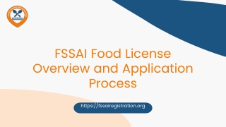 fssai food license overview and application