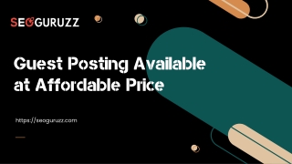 guest posting available at affordable price