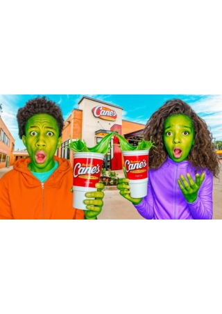 RAISING CANE'S LEPRECHAUN LEMONADE TURN SIBLINGS GREEN - Kota Cake