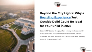Beyond the City Lights: Why a Boarding Experience Just Outside Delhi Could Be Id