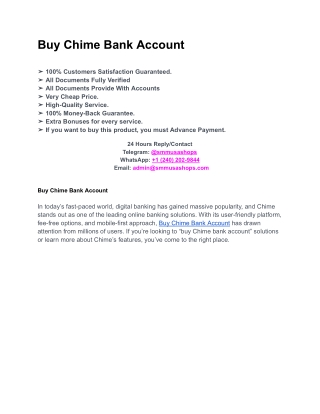Buy Chime Bank Account (1)