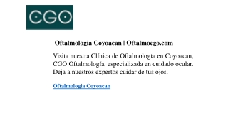 oftalmologia coyoacan oftalmocgo com