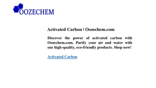 Activated Carbon Oozechem.com
