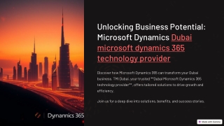 unlocking business potential microsoft dynamics