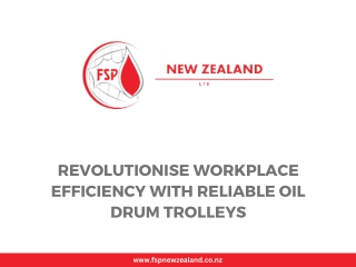 Revolutionise Workplace Efficiency with Reliable Oil Drum Trolleys