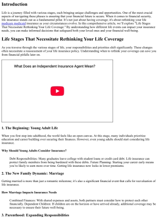 “Life Stages That Necessitate Rethinking Your Life Coverage”