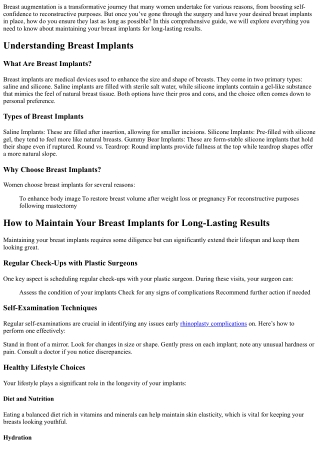 breast augmentation is a transformative journey