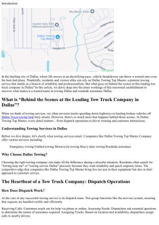 Behind the Scenes at the Leading Tow Truck Company in Dallas