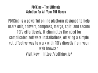pdfking the ultimate solution for all your