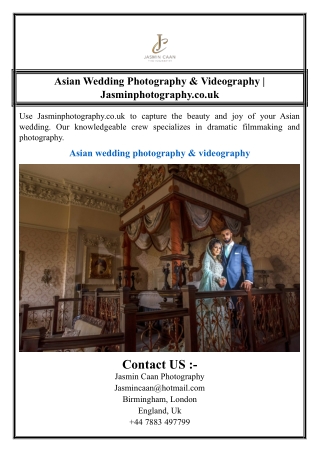 Asian Wedding Photography & Videography | Jasminphotography.co.uk