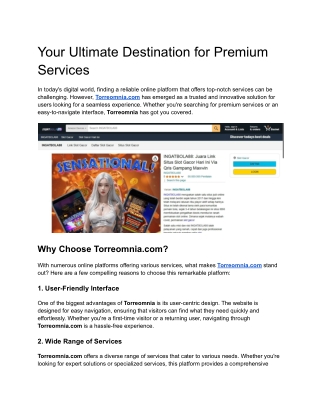 Your Ultimate Destination for Premium Services
