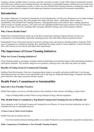 creating a cleaner healthier future is not just