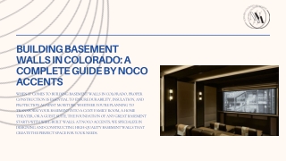 Building Basement Walls in Colorado – Expert Solutions by NOCO Accents
