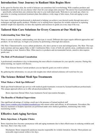 introduction your journey to radiant skin begins