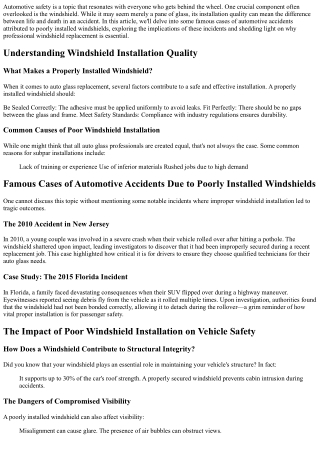 automotive safety is a topic that resonates with