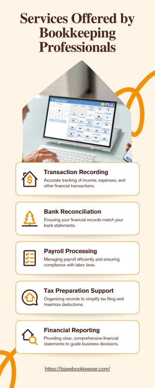 Services Offered by Bookkeeping Professionals