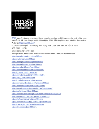 rr88 nh c i c c c chuy n nghi p mang