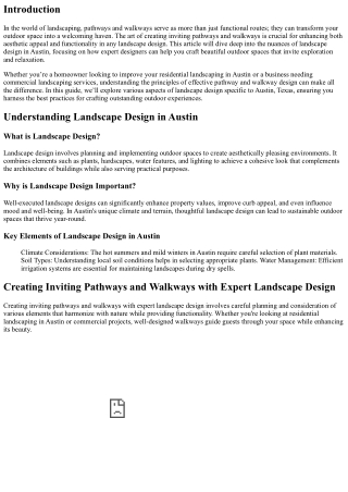“Creating Inviting Pathways and Walkways with Expert Landscape Design”